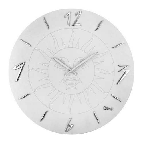 Orologio da parete Lowell effetto marmo bianco 50 cm 11456